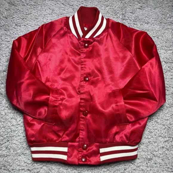 Vintage Sixers Jacket Youth 5 Philadelphia 76ers NBA Basketball Spellout Locker - Picture 2 of 6